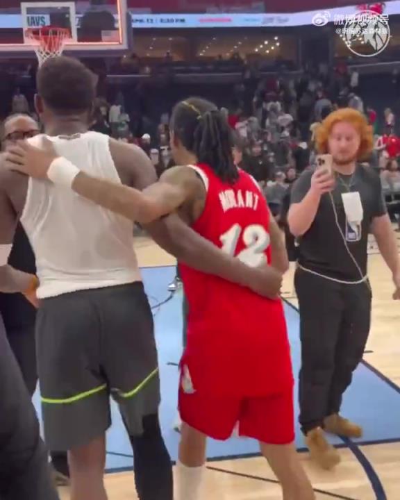 狼王&槍王惺惺相惜！華子賽后與莫蘭特相互致意！